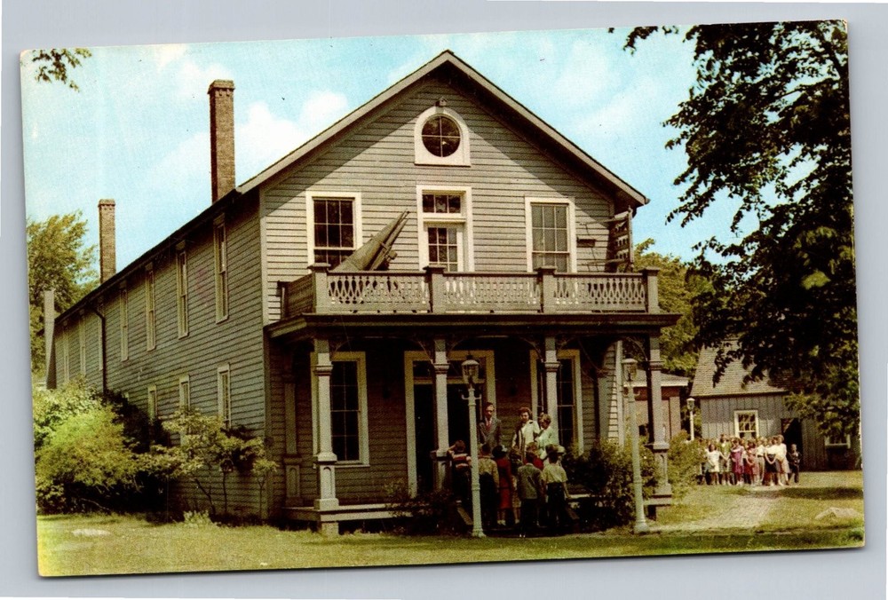 Vintage Menlo Park Laboratory Postcard Greenfield Village Dearborn MI