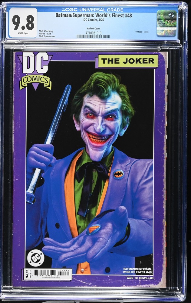 Batman/Superman: World's Finest 48 CGC 9.8 Mark Spears Variant Cover