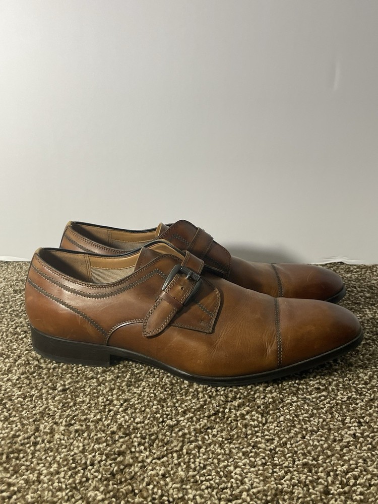 Steve Madden Men’s Dress Shoes Buckle Brown 12
