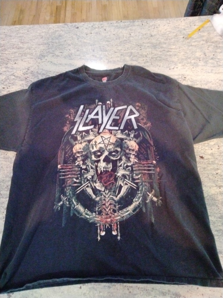 2018 Slayer North America Farewell Metal Rock Band Tour Shirt Hanes Size XL