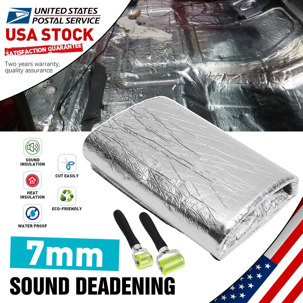 7mm 22sqft Car Heat Insulation Foam Sound Deadener Deadening Mat 39