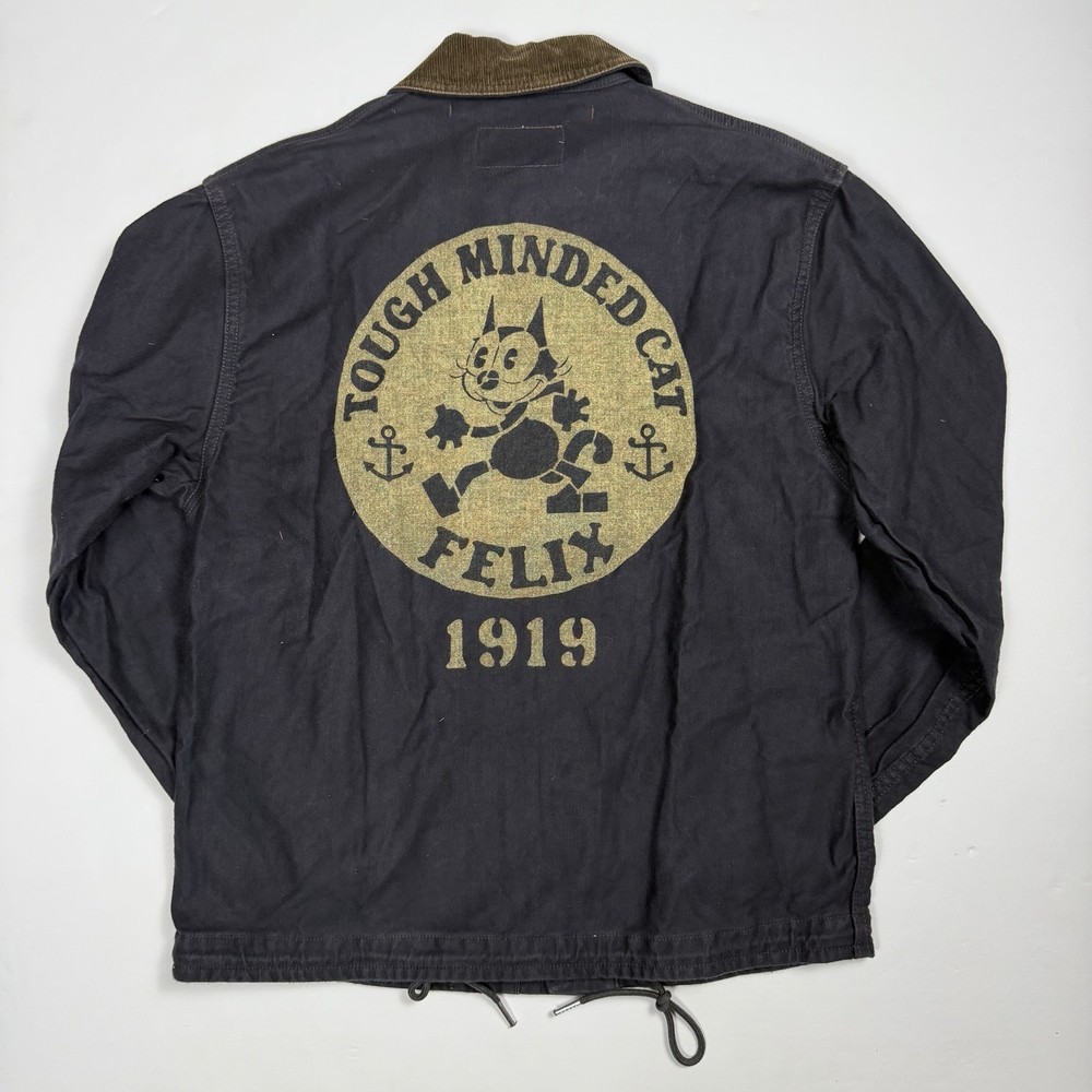 Toys McCoy's N-1 Deck Jacket Navy Felix the Cat Size 36 Small