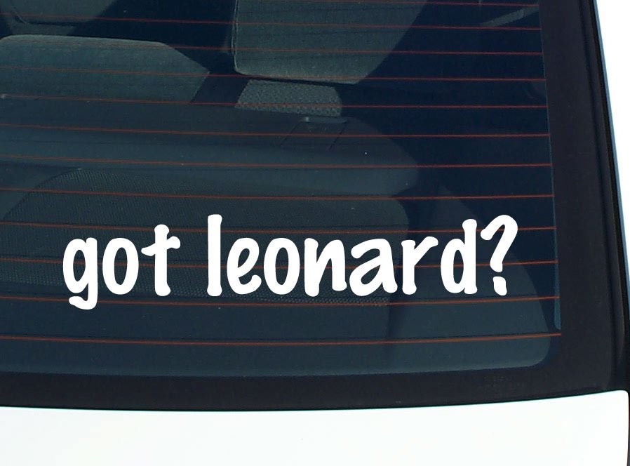 Leonard Family Funny Car Decal Bumper Sticker Vinyl Window Pride
