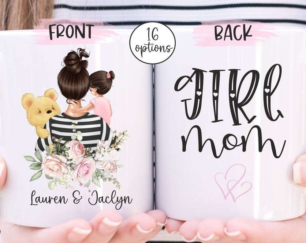 Girl Mom Mug Custom Mom Mug Mom And Daughter Mug Toddler Girl Mom Mug Raising