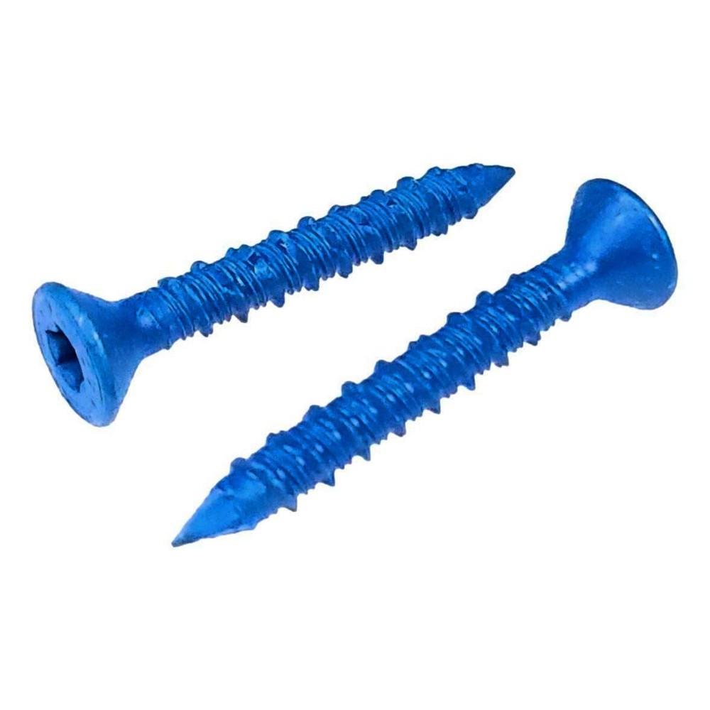 1/4 x 1-3/4 Inch Star Torx Concrete Anchor Screws 100-Pack for Drilling