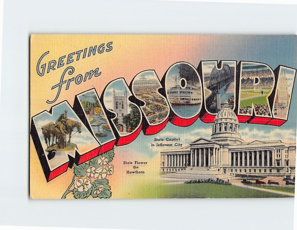 Postcard Greetings from Missouri USA