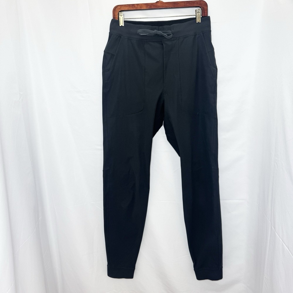 Lululemon ABC Joggers Mens M Tall Black Warpstreme Tapered Drawstring