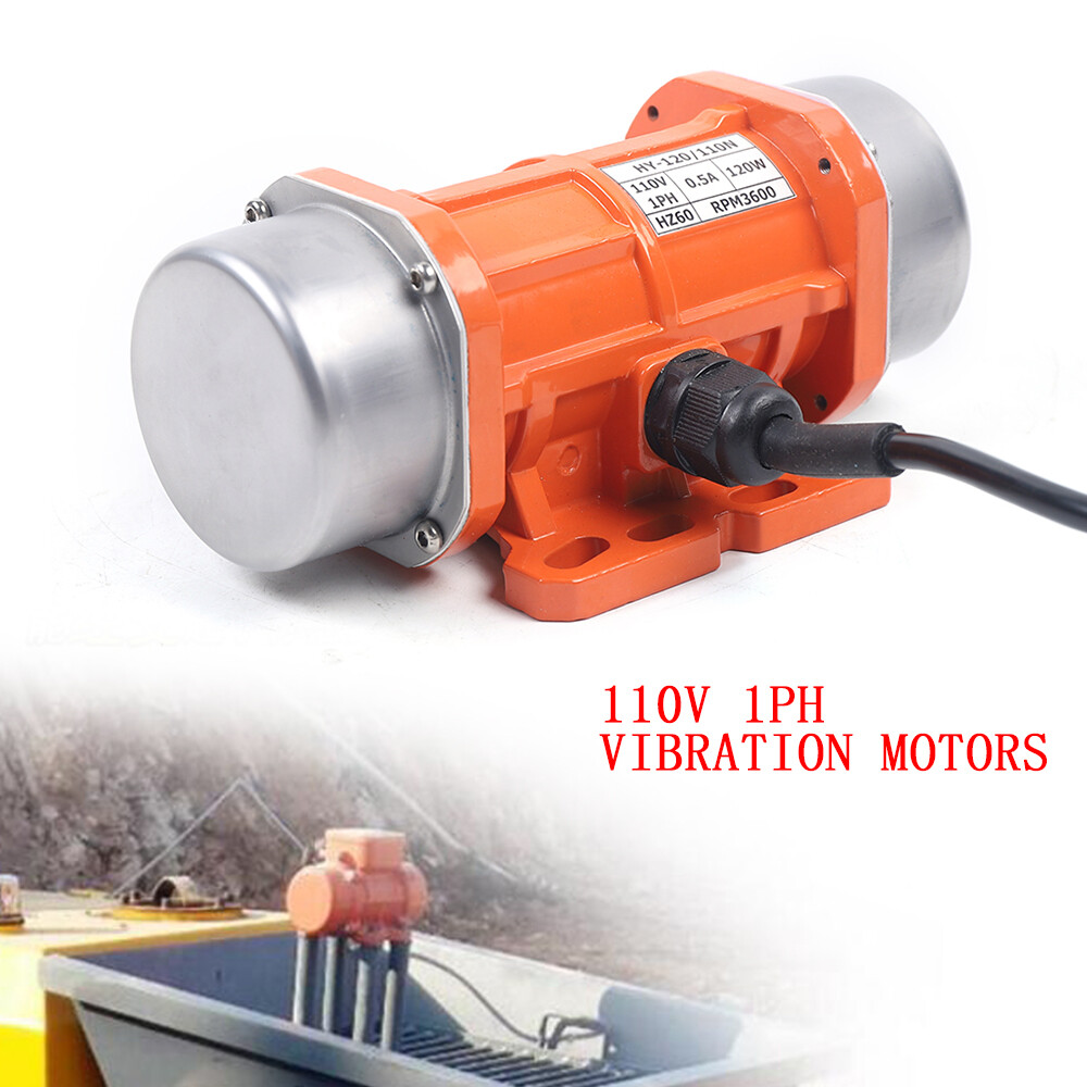 110V 120W Industrial Vibration Motor 1 Phase For Vibrating Screen W/ Controller