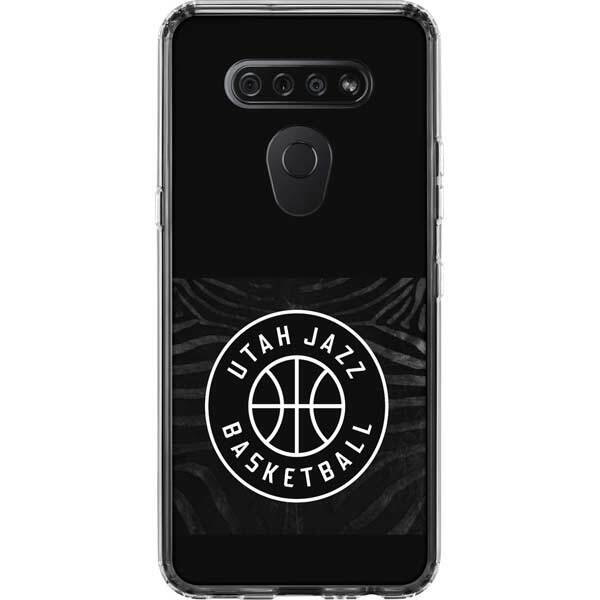 NBA Utah Jazz LG K51/Q51 Clear Case - Utah Jazz Black Animal Print