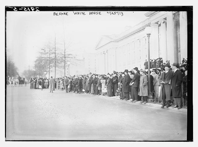Watching White House,Wedding day of Jessie Woodrow Wilson,November 25,1913 2