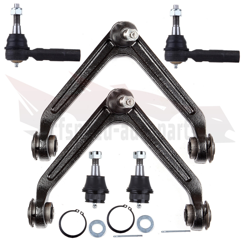6PCS Control Arm Ball Joint Outer Tie Rod Kit for 2002-2004 2005 Dodge Ram 1500