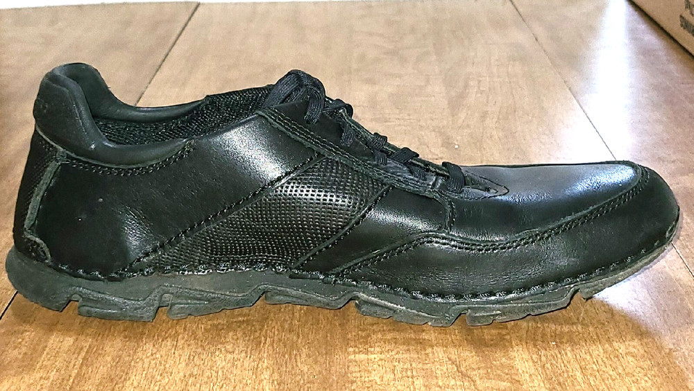 Rockport Men's Shoes Sz.8 Black Leather Sneakers Lace-Up.