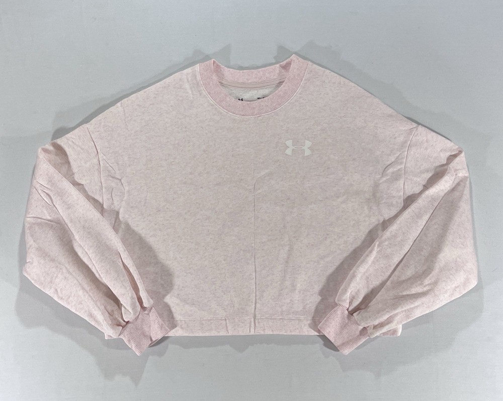 Under Armour Women’s Medium Light Pink Cropped Pullover Sweatshirt