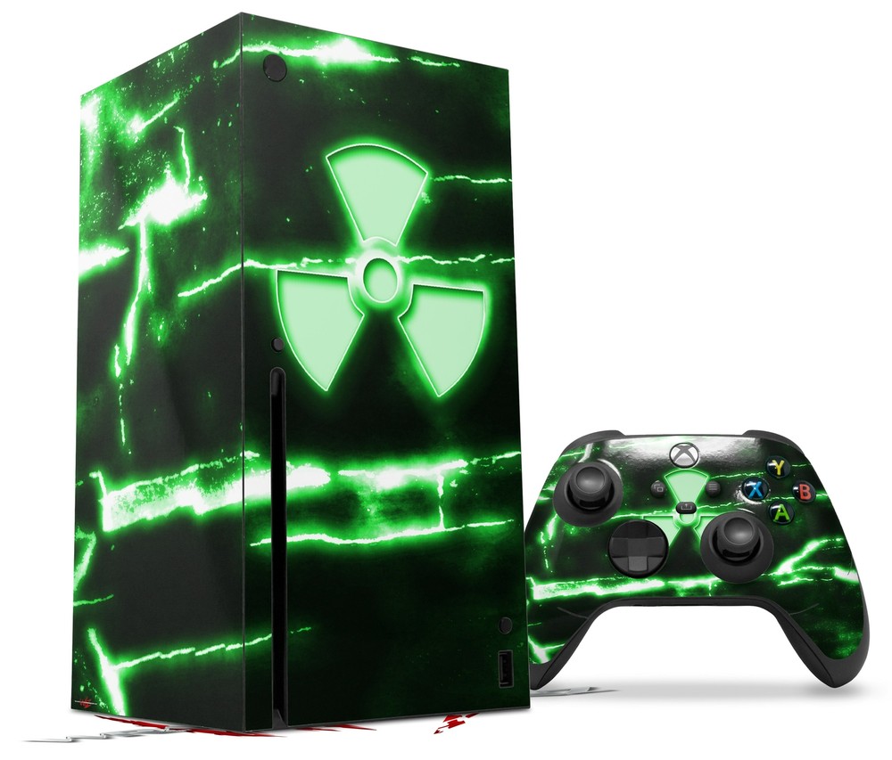 Skin Set for XBOX Series X Radioactive Green