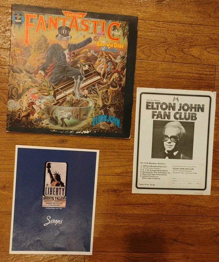 Elton John Captain Fantastic and the Brown Dirt Cowboy Vinyl LP  Album MCA-2142