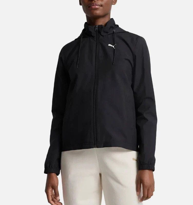 Puma Women's Woven Jacket, Black, Size M