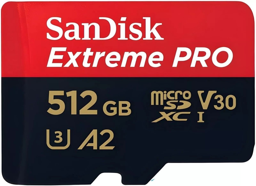 SanDisk Extreme Pro 512GB microSDXC Memory Card with SD Adapter