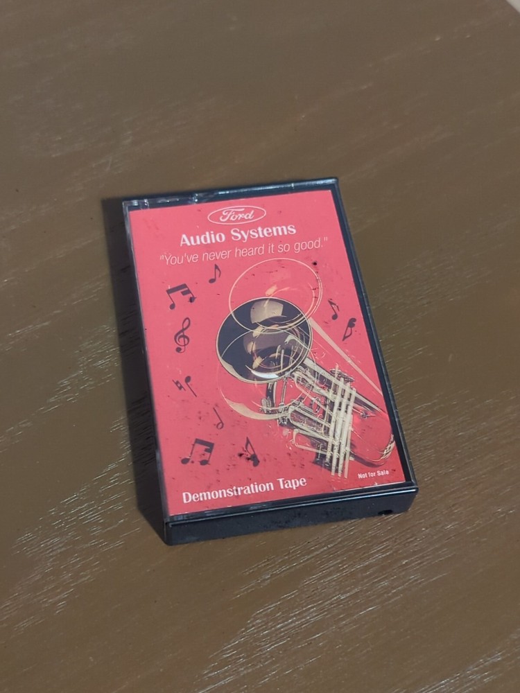 Vintage Ford Audio Systems Demonstration Cassette Tape in Case