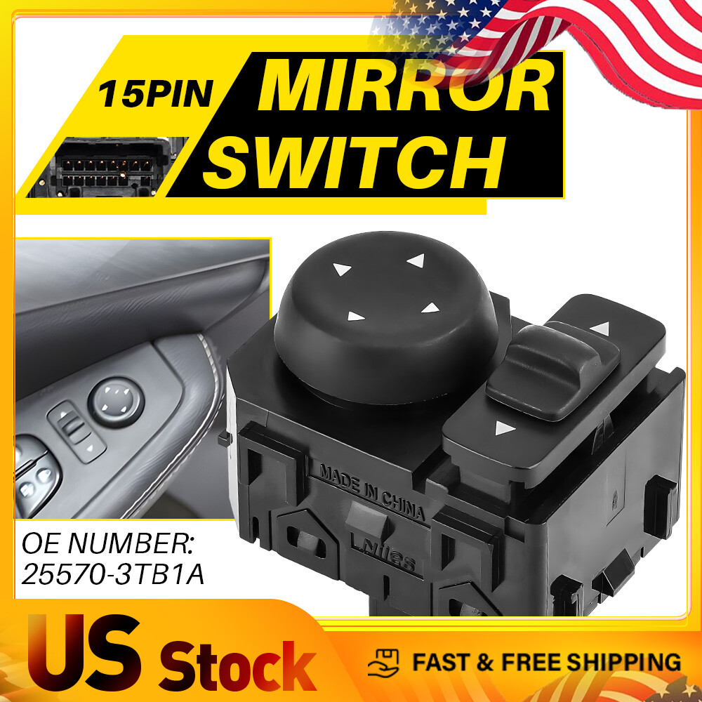 New Mirror Control Switch Fits Nissan Pathfinder Maxima Murano Rogue Altima Left