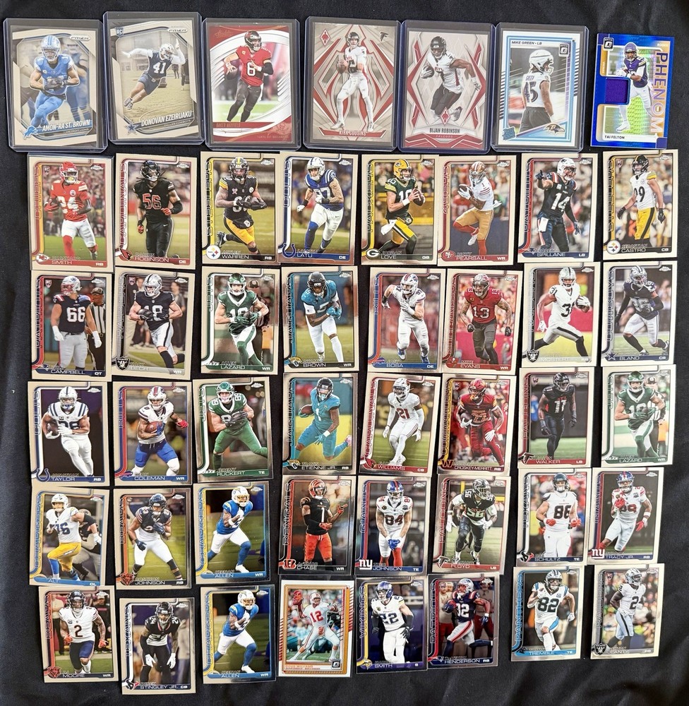 234 Football Card Lot; Huge NFL Bulk Collection, Rookies, Stars, Inserts