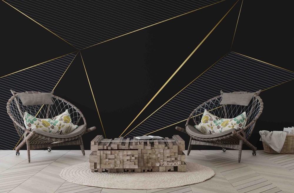 3D Abstract Lines Geometric Wall Murals Wallpaper Murals Wall Sticker