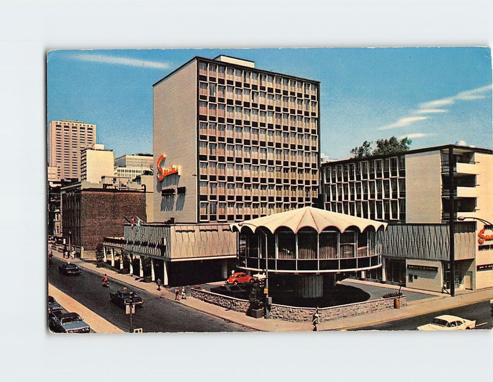 Postcard Auberge Seaway Motor Inn Montreal Quebec Canada North America