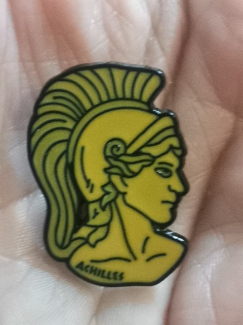 GREEK MYTHOLOGY ACHILLES GREEK MYTHOLOGY ACHILLES pine Badge Patch New-image
