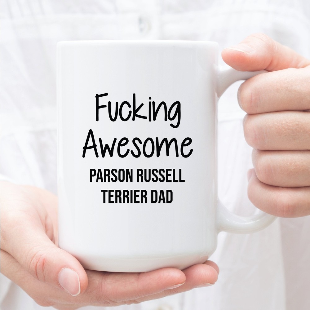 Gift For Parson Russell Terrier Dad Funny Parson Russell Terrier Dad Mug