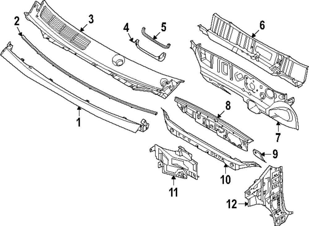 Genuine Nissan Engine Compartment Insulation 67810-7LG0A