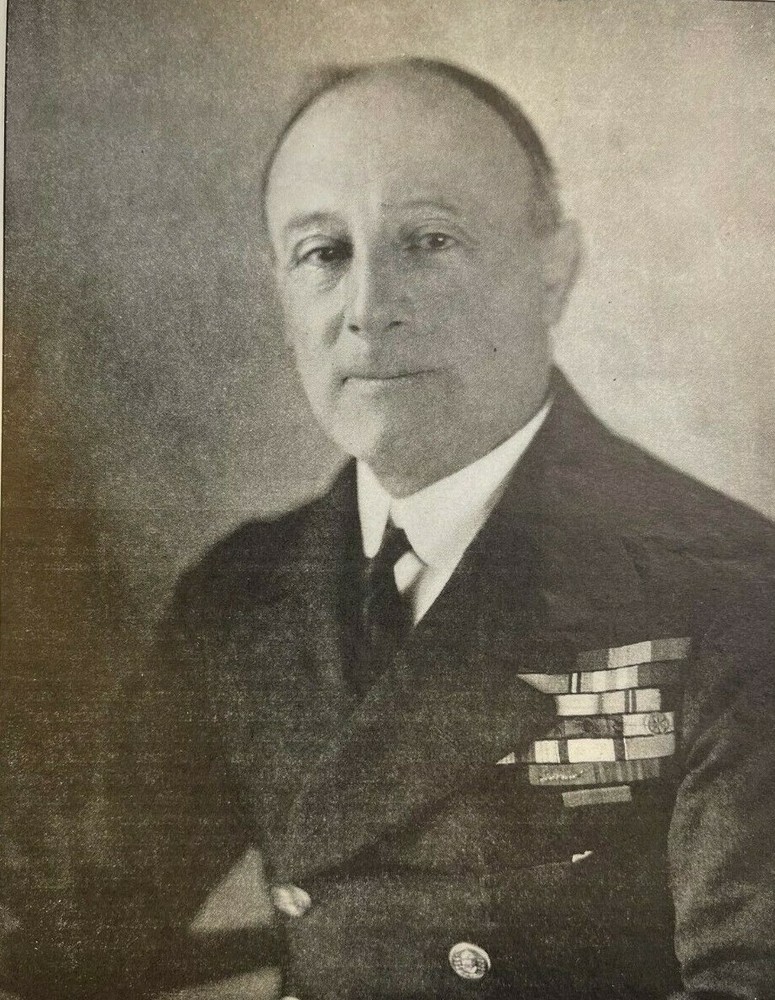 1921 Vintage Magazine Illustration British Admiral Sir John Jellicoe