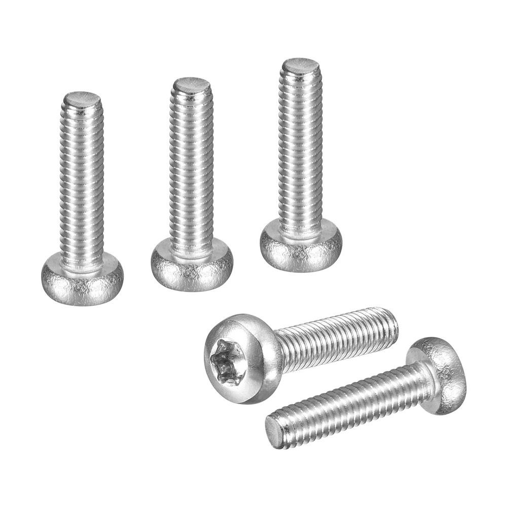 M3x12mm Pan Head Torx Security Screws 10Pack Stainless Steel Silver