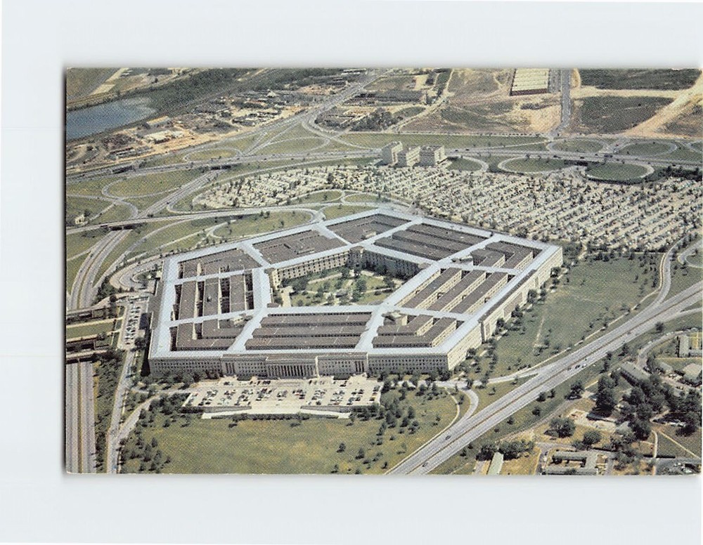 Postcard Aerial View Pentagon Arlington Virginia USA