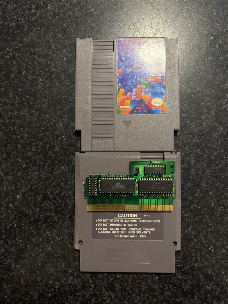 Tetris NES Nintendo Authentic Tested Working Cleaned Original Cartridge