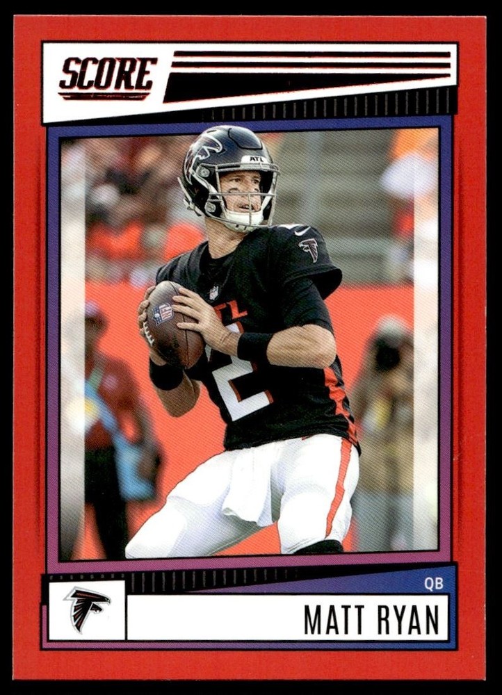 2022 Score Red Matt Ryan Atlanta Falcons #40 Insert Card