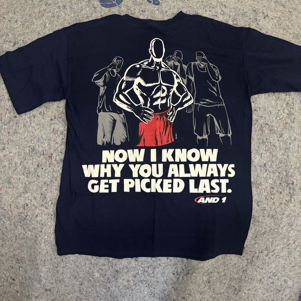 Vintage AND1 Trash Talk Shirt Made In USA 90s Size L