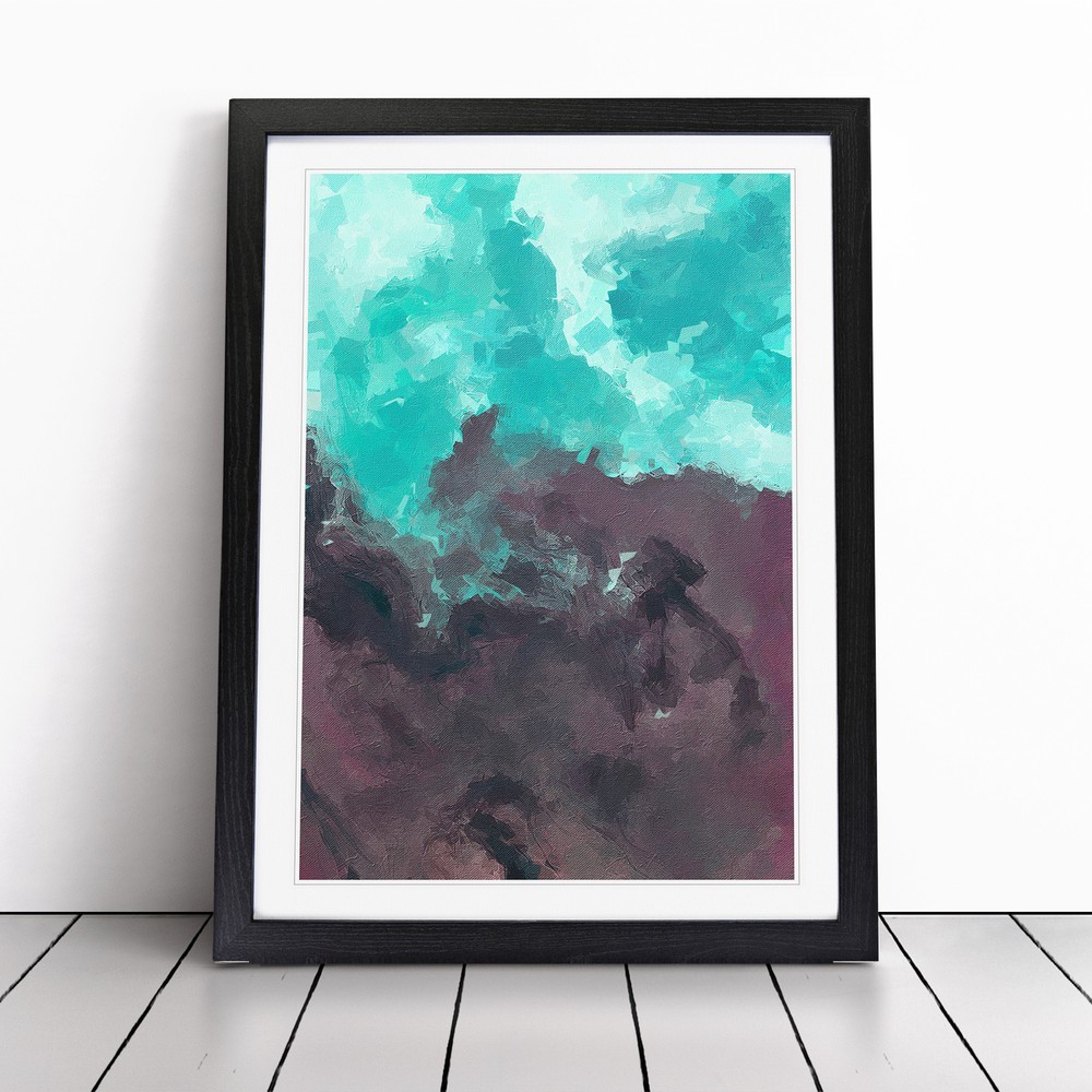 Continually Yours Abstract Wall Art Print Framed Canvas Picture Poster Decor