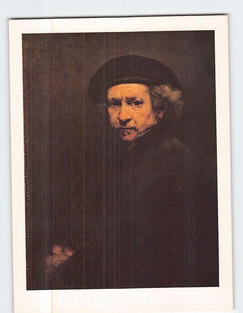 Postcard Self Portrait by Rembrandt van Ryn National Gallery of Art Washington