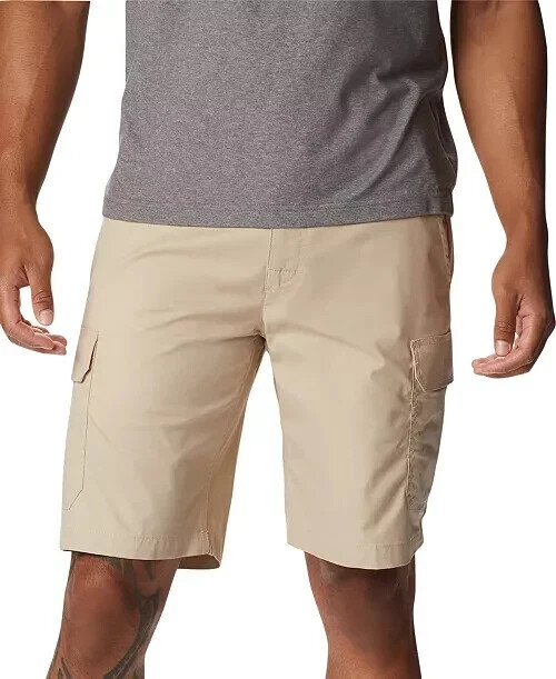 Columbia Men's Rapid Rivers Straight Fit Shorts, Tan, Size 42