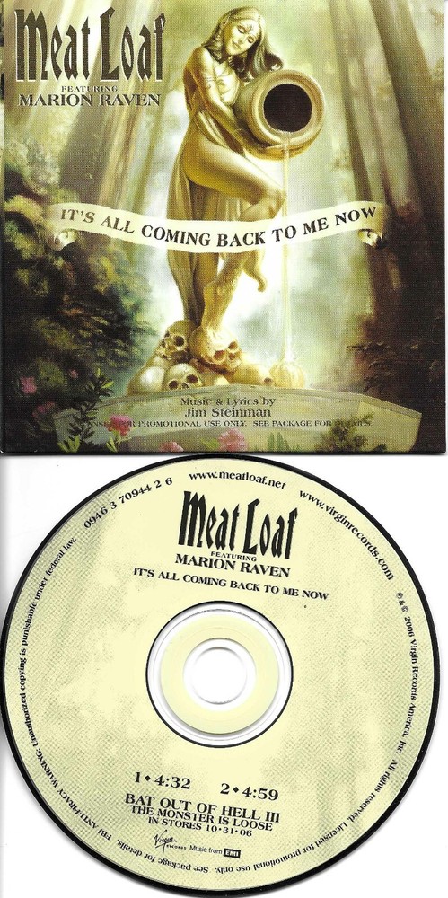 MEAT LOAF w/ M2M & TODD RUNDGREN It's All Coming w/ RARE EDIT PROMO DJ CD single