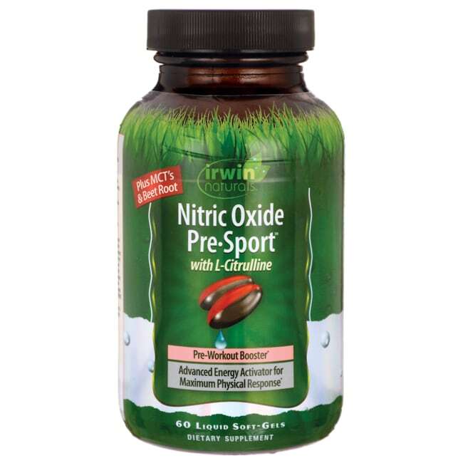 Irwin Naturals Nitric Oxide Pre-Sport 60 Sgels
