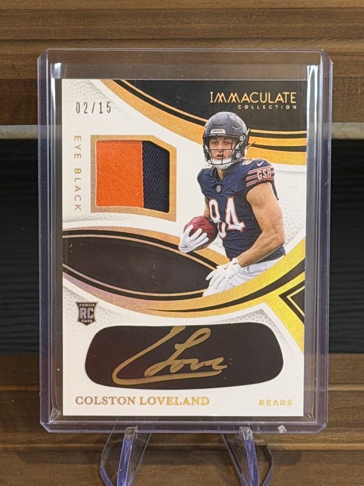 2025 COLSTON LOVELAND Immaculate Eye Black GOLD AUTO Rookie RPA /15 RC