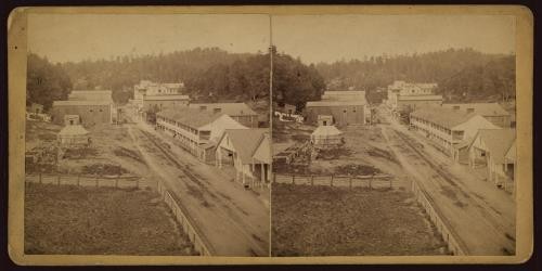 Photo of Stereograph,Main Street,Warren Observatory,Hot Springs,Arkansas,c1875