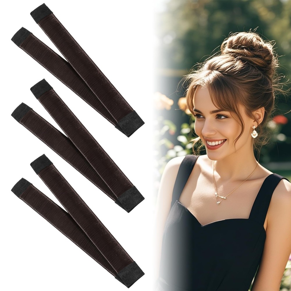 3 Pcs Bun Makers for Women's Hair, Ballet Bun Kit Donut Bun Maker Accessories, F