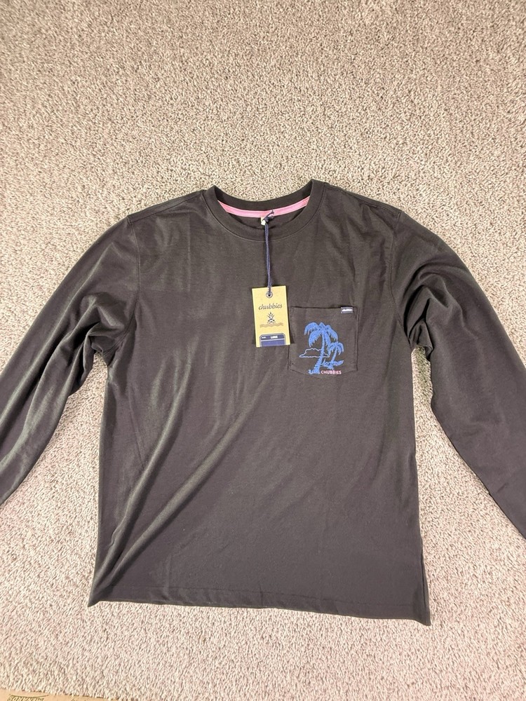 NWT Chubbies T Shirt Men’s Large Long Sleeve The Weekend Has Arrived