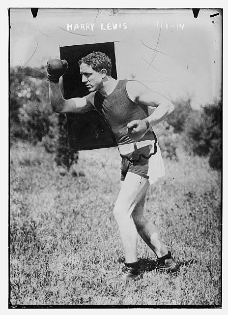 Photo:Harry Lewis Boxing Outfit 1910s American Champion Boxer Portrait