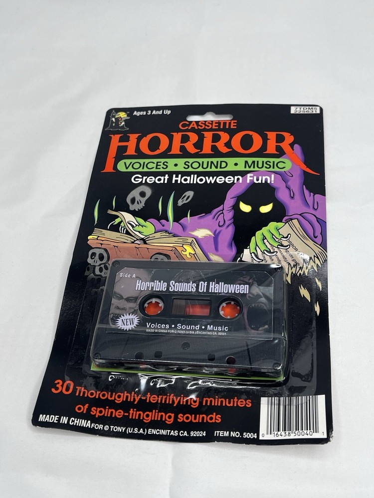 Vintage New HALLOWEEN Cassette Tape Voices Sound HorrorTerrifying Trick Or Treat