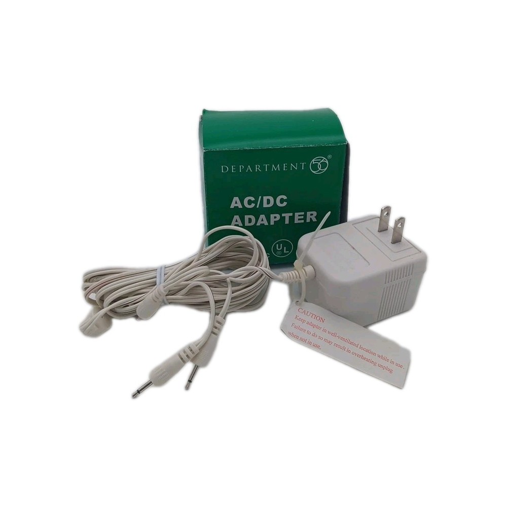 Department 56 AC/DC Adapter - White