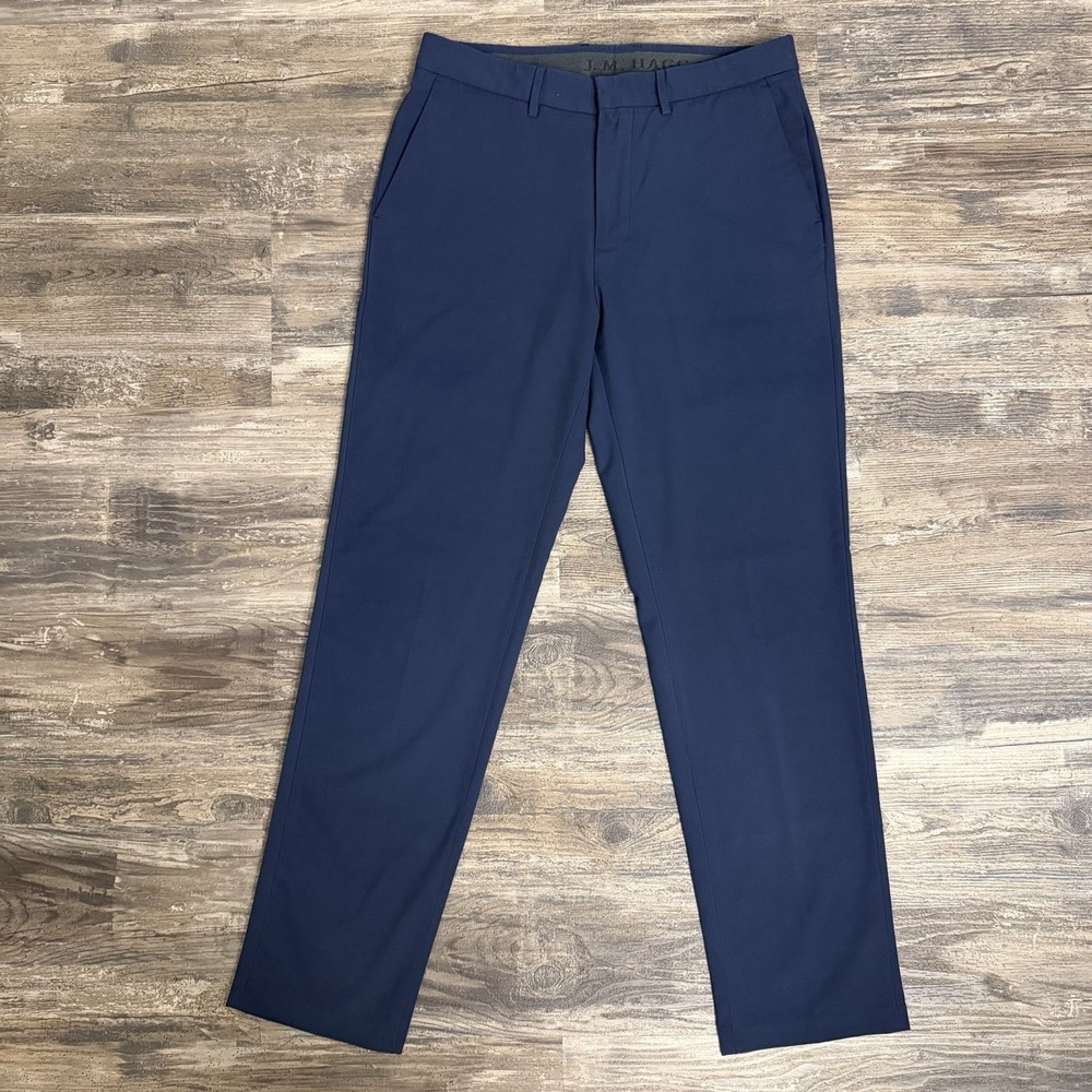 J.M. Haggar Men’s Navy Blue Slim Fit Dress Pants Size 33x32
