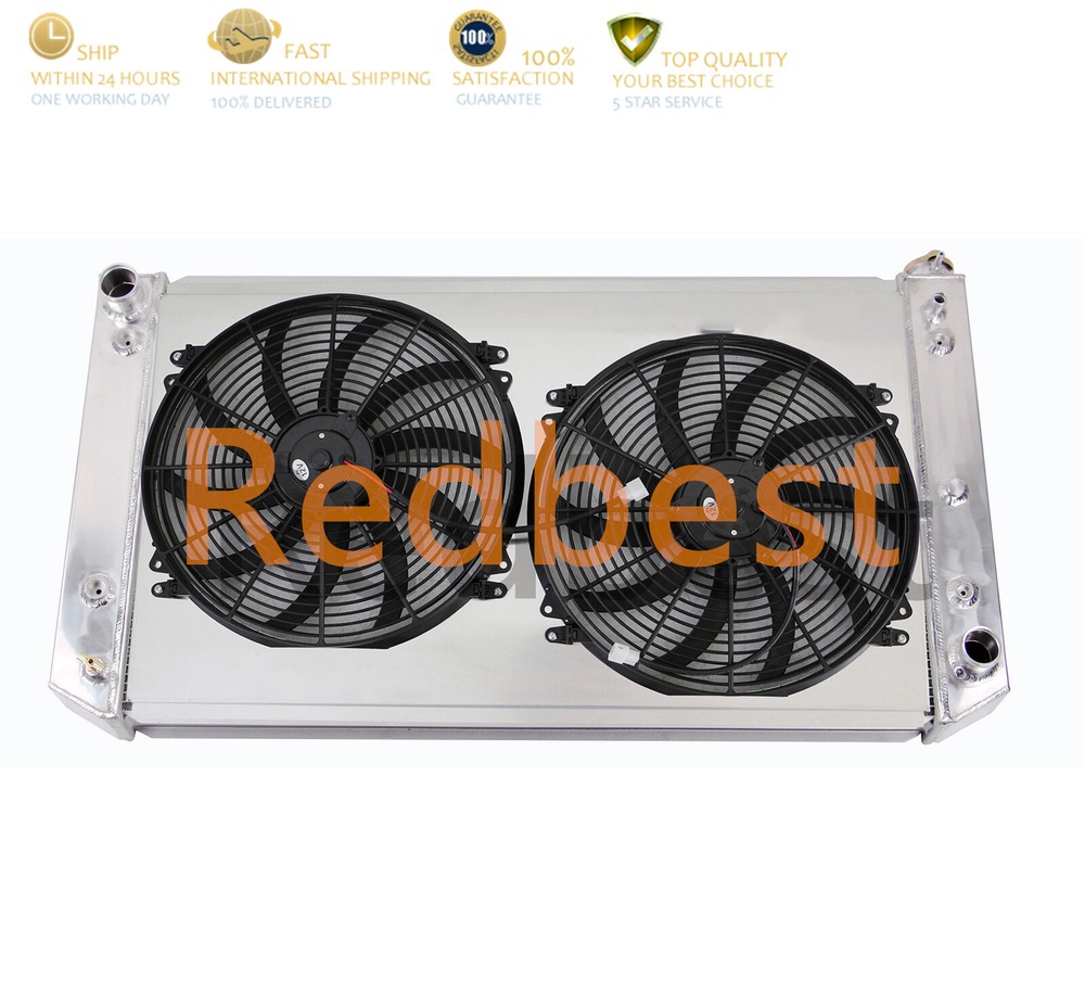 3Row Aluminum Radiator Shroud Fan For 1992 1993 GMC Chevy C/K 6.5L 395Cu 2500 V8