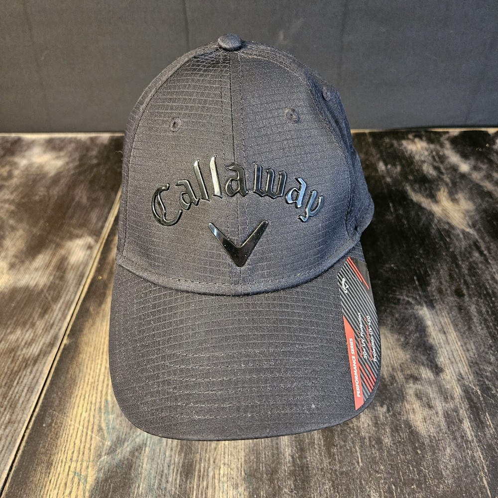 Callaway Men's Golf Hat Baseball Cap Hook & Loop Black
